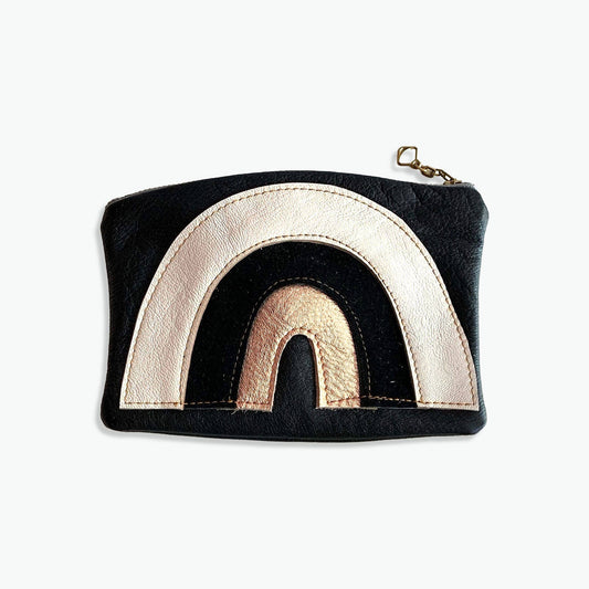 Rainbow pouch - whiteblackcopper