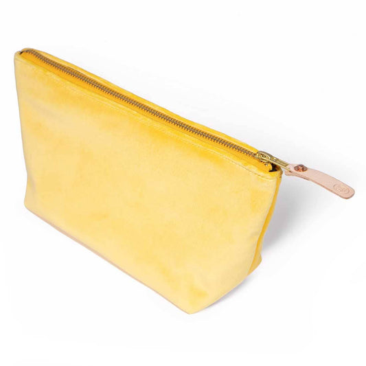 Velvet Travel Clutch- Sunshine