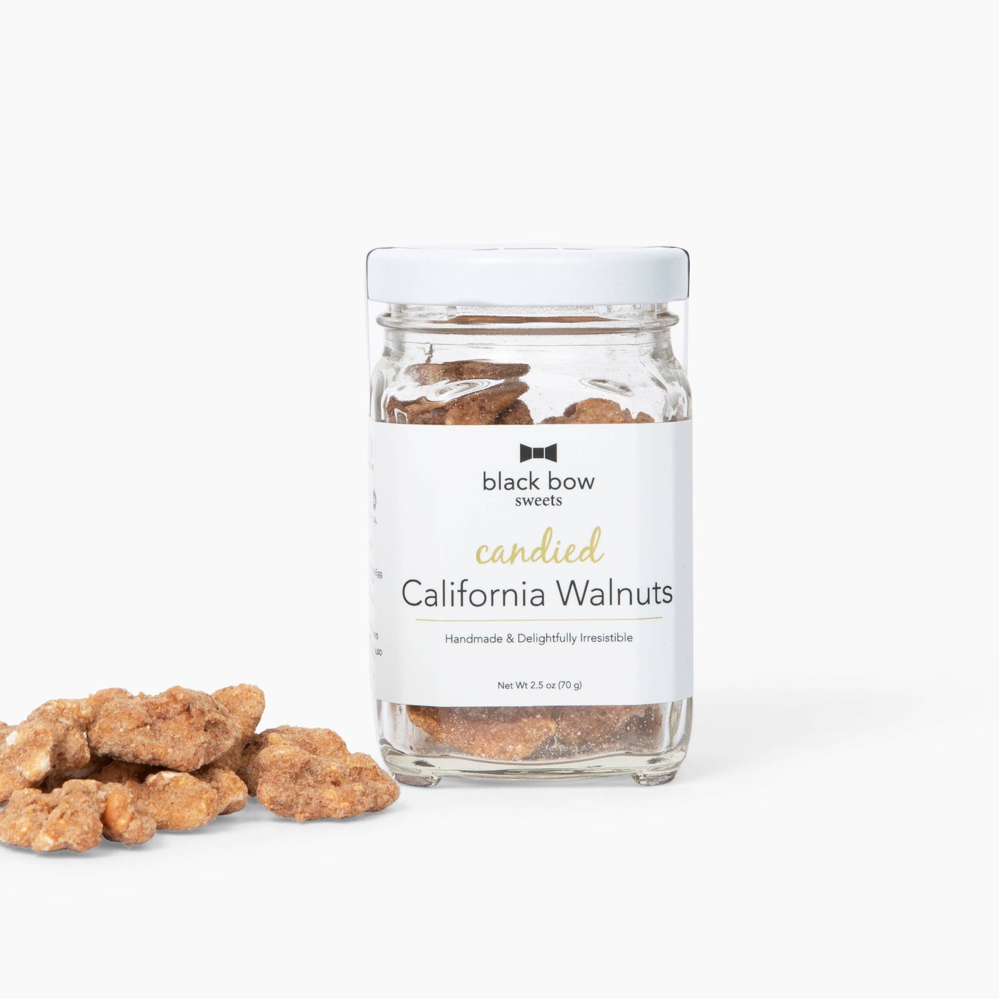 Candied California Walnut Jar | Gourmet Nuts