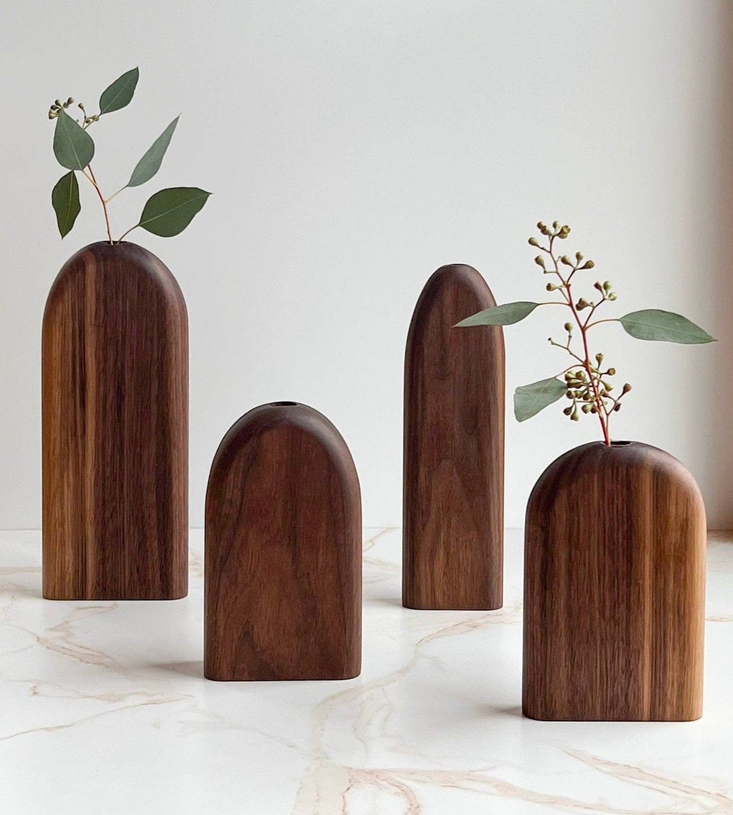 Organic Wood Bud Vase