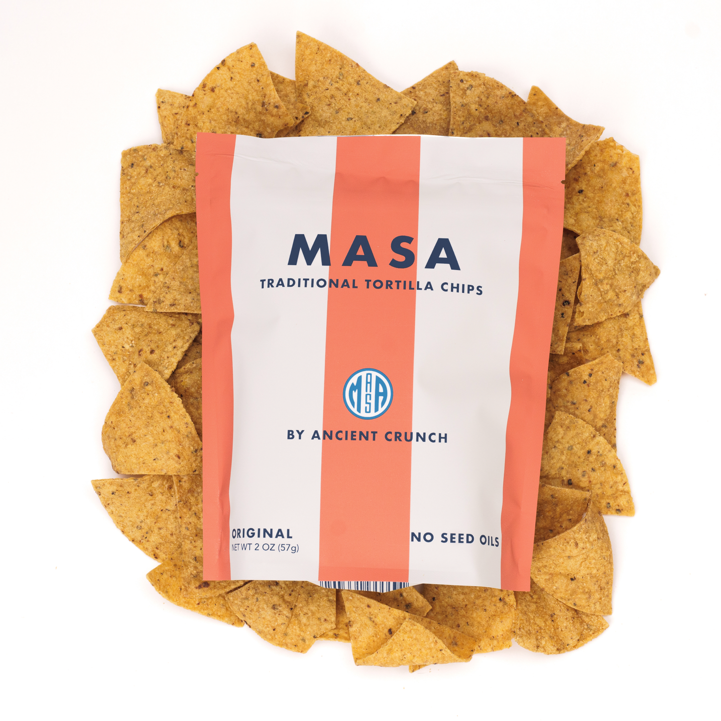 MASA Traditional Tortilla Chips, 2oz Bag Case