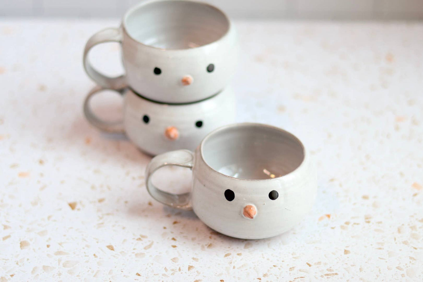 Snowman Handmade Coffee Mug