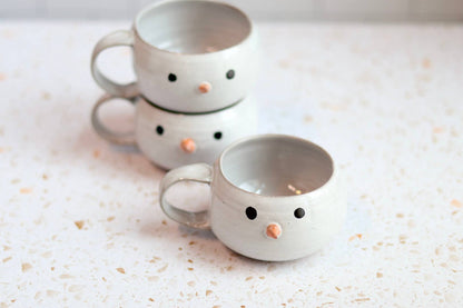 Snowman Handmade Coffee Mug