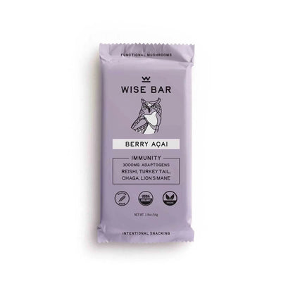 Adaptogen Mushroom Nutrition Bar in Berry Açaí