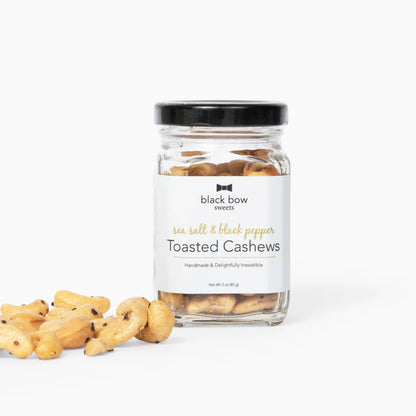 Sea Salt & Black Pepper Cashew Jar | Gourmet Nuts