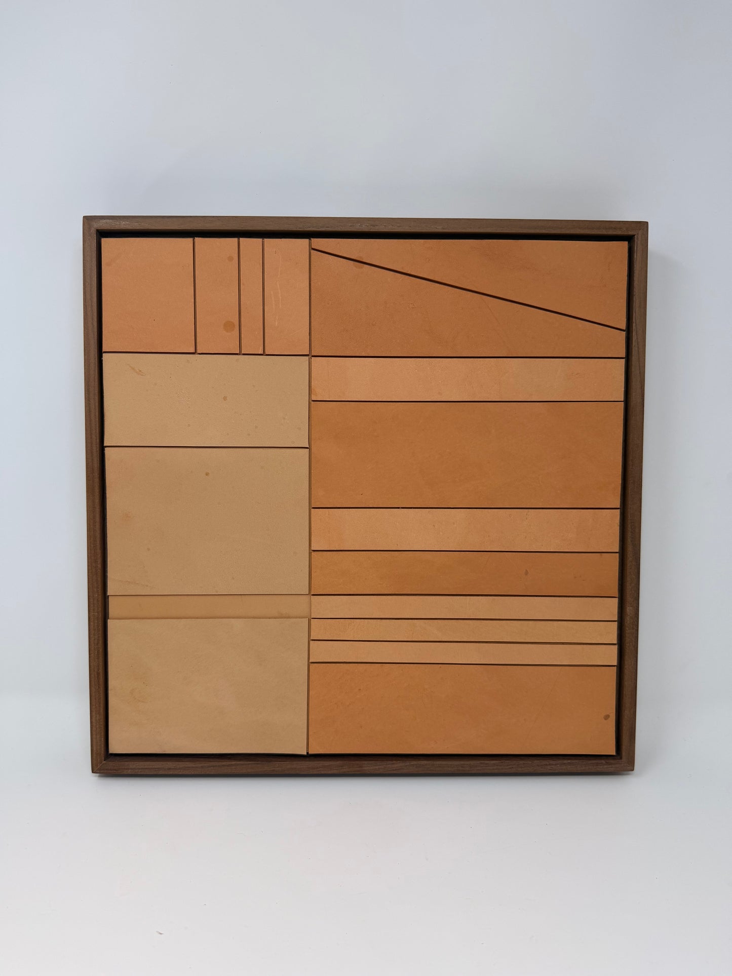 Cut Leather Assemblage by Melissa Steenport