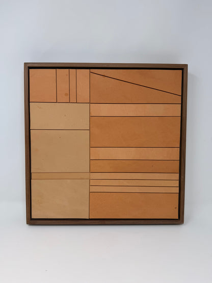 Cut Leather Assemblage by Melissa Steenport