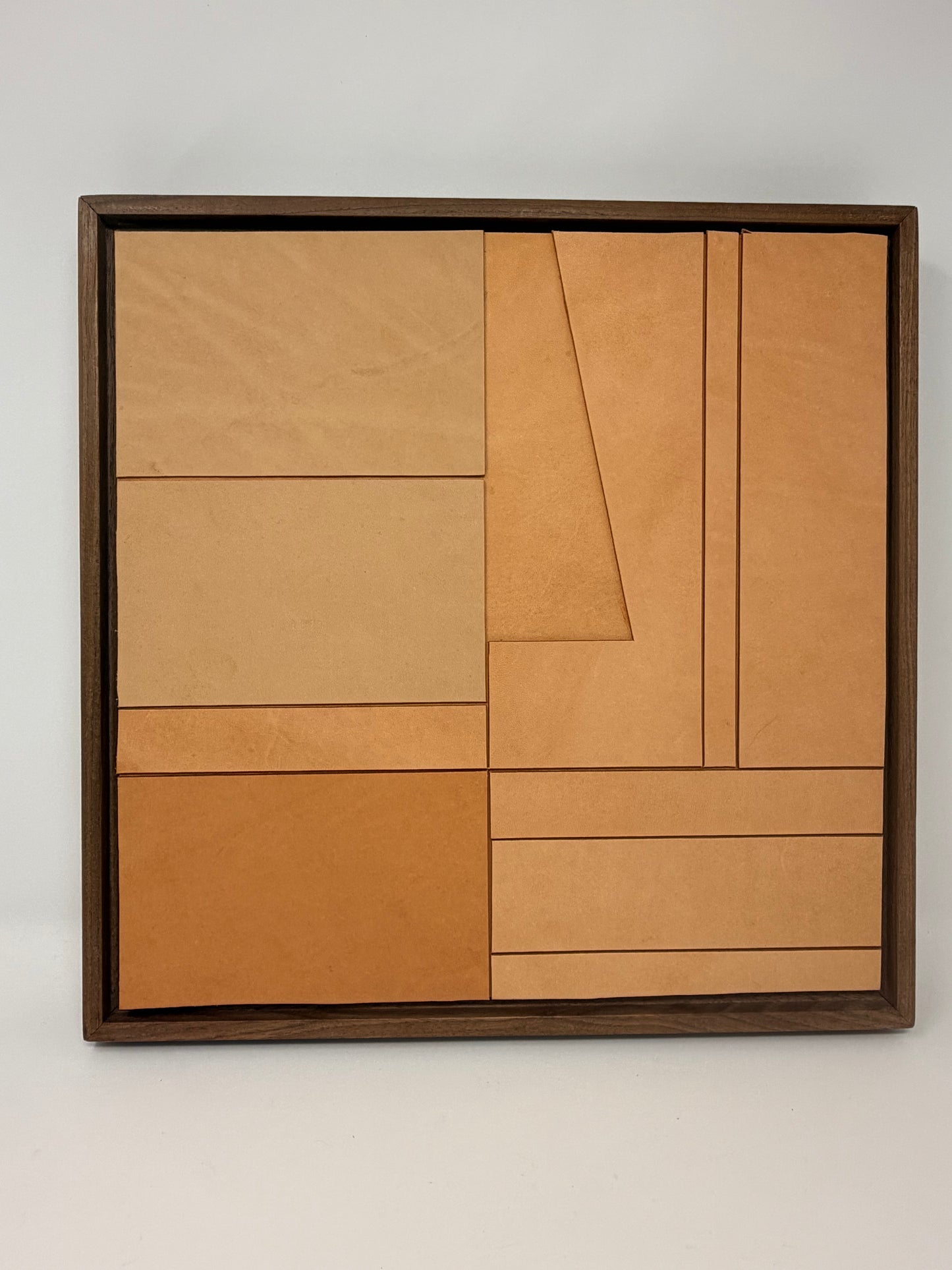 Cut Leather Assemblage by Melissa Steenport