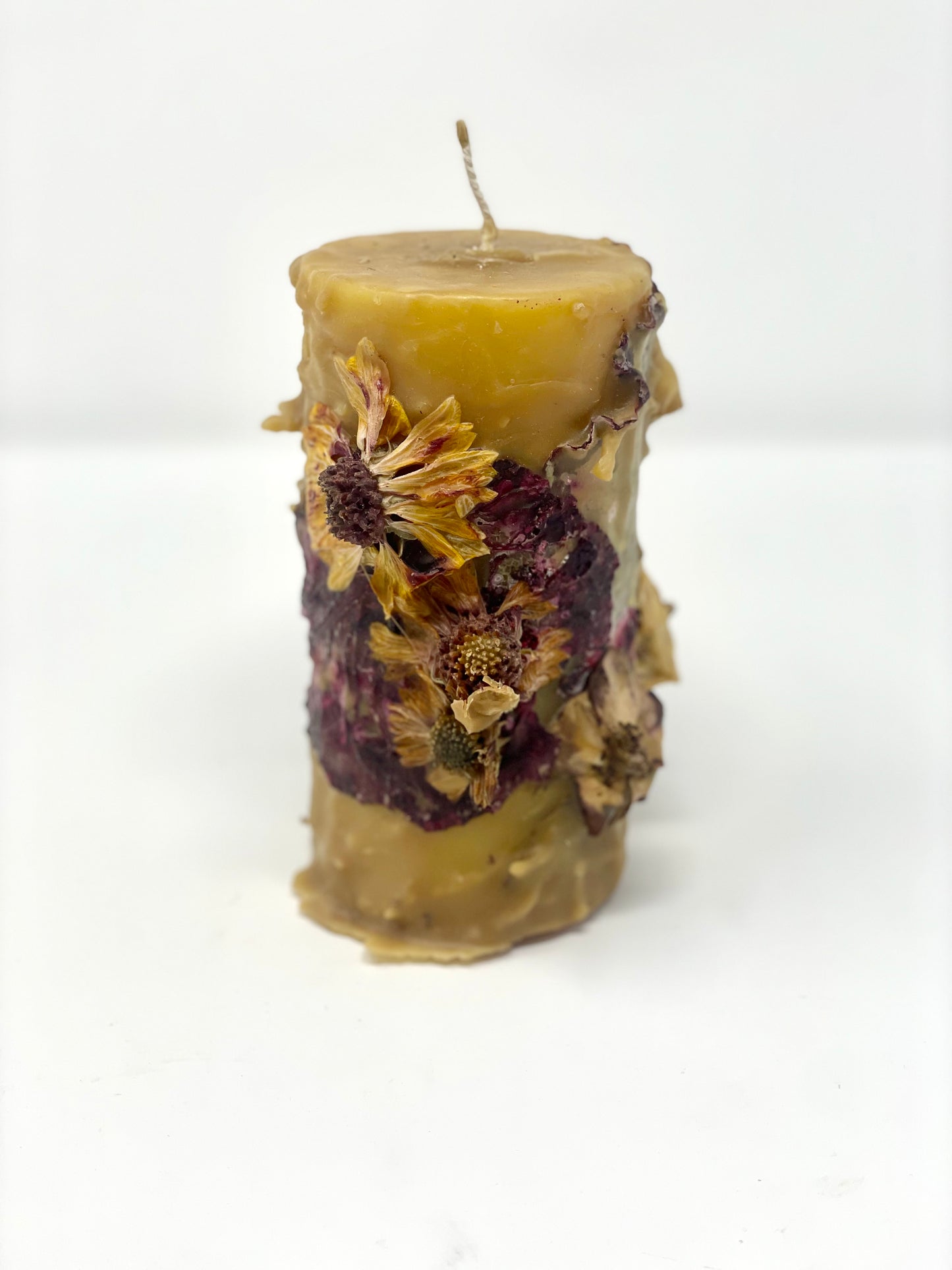 Candle of Flora Beeswax by Louesa Roebuck