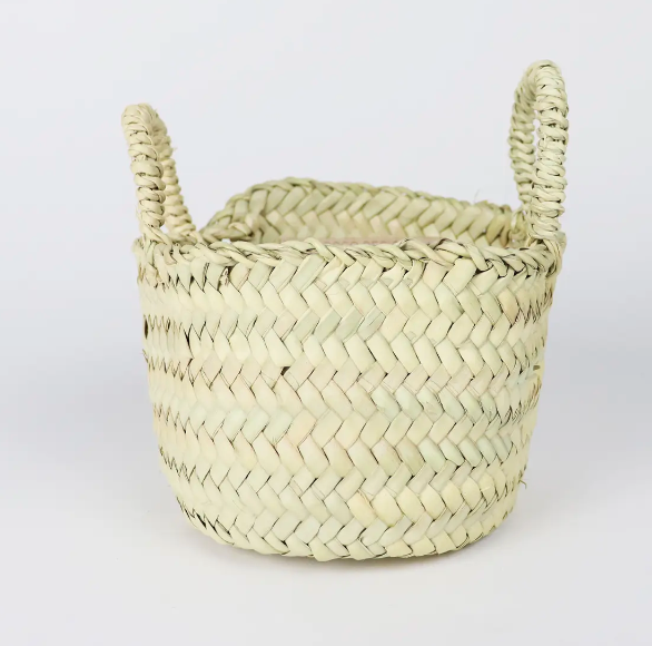 Basket in Woven Straw Tiny