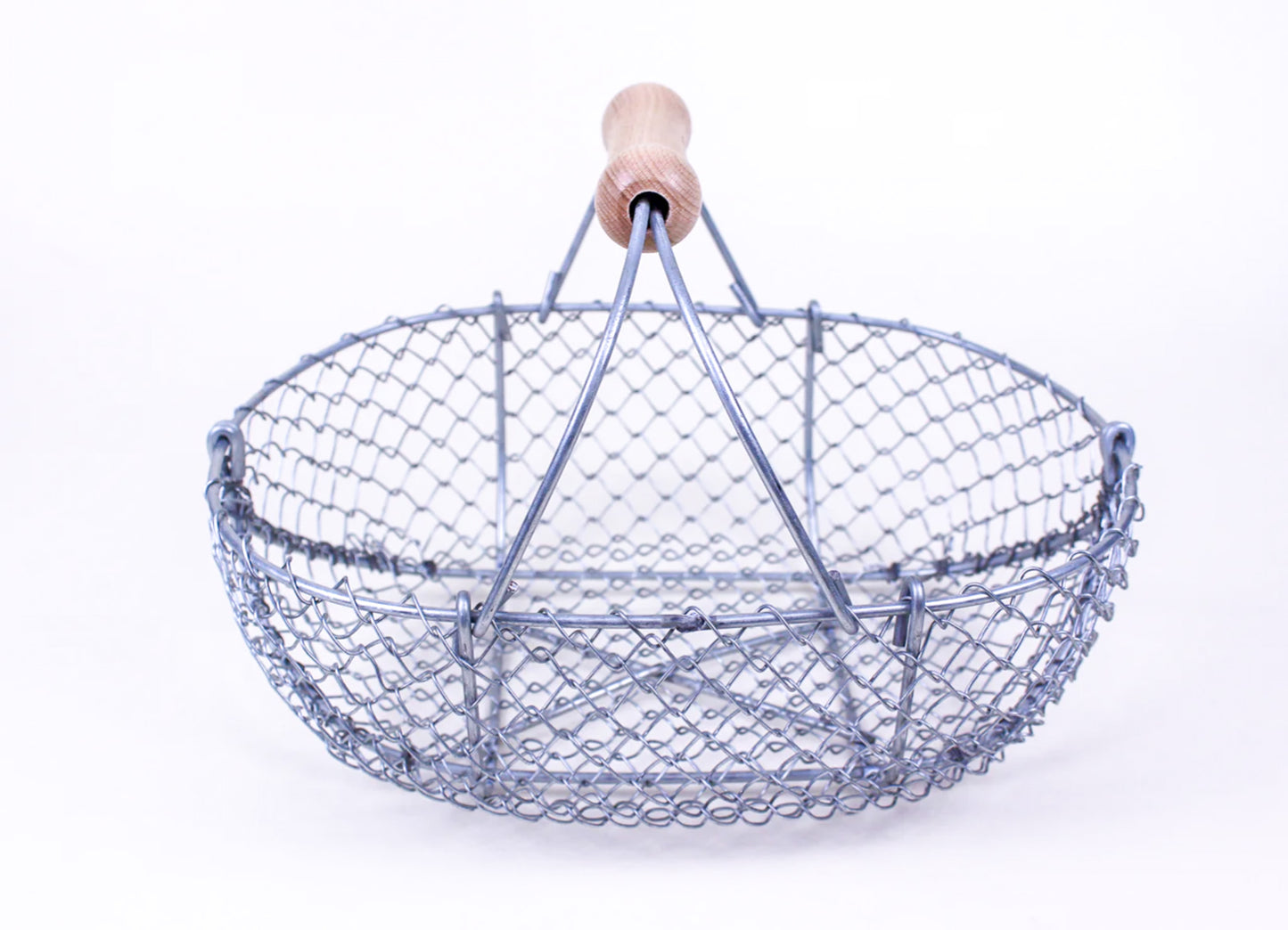 Basket of Handmade Wired Metal Small