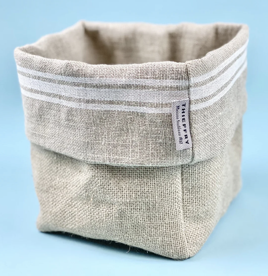 Culinary Bread Basket in French Linen