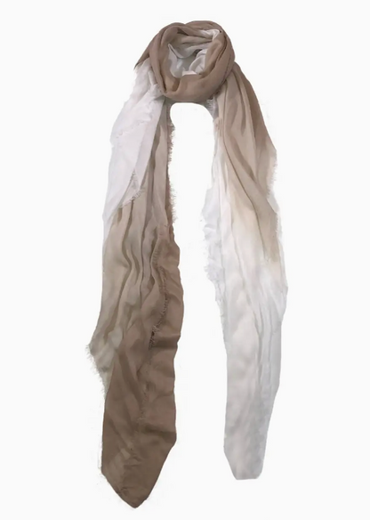 Scarf in Dip Dye Cashmere Blend