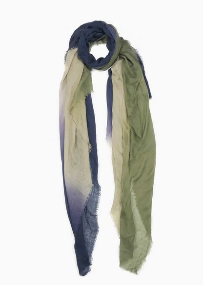 Scarf in Dip Dye Cashmere Blend