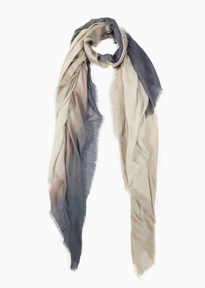 Scarf in Dip Dye Cashmere Blend