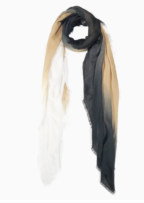 Scarf in Dip Dye Cashmere Blend