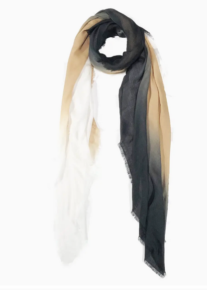 Scarf in Dip Dye Cashmere Blend