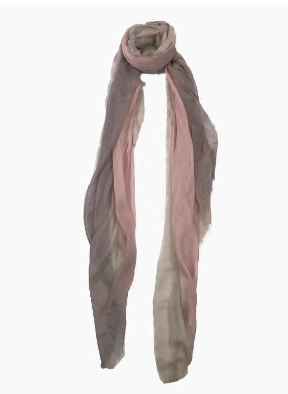 Scarf in Dip Dye Cashmere Blend