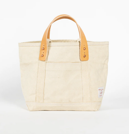 Lunch Tote in Canvas and Leather