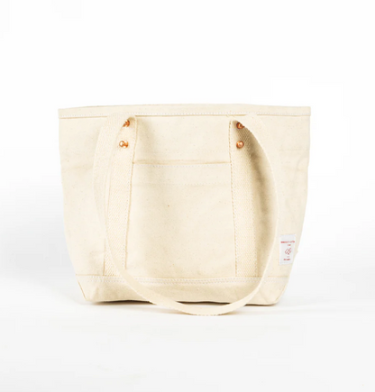 Lunch Tote in Canvas and Leather