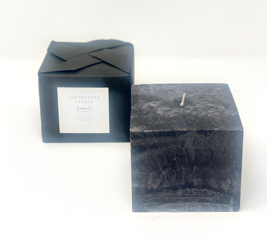 Alkeme x Shopkeeper 3" Candle in Feathered Black