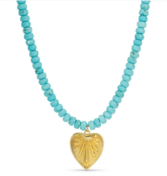 Turquoise Heart Necklace
