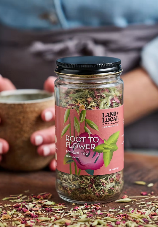 Root Flower tea by Land + Local