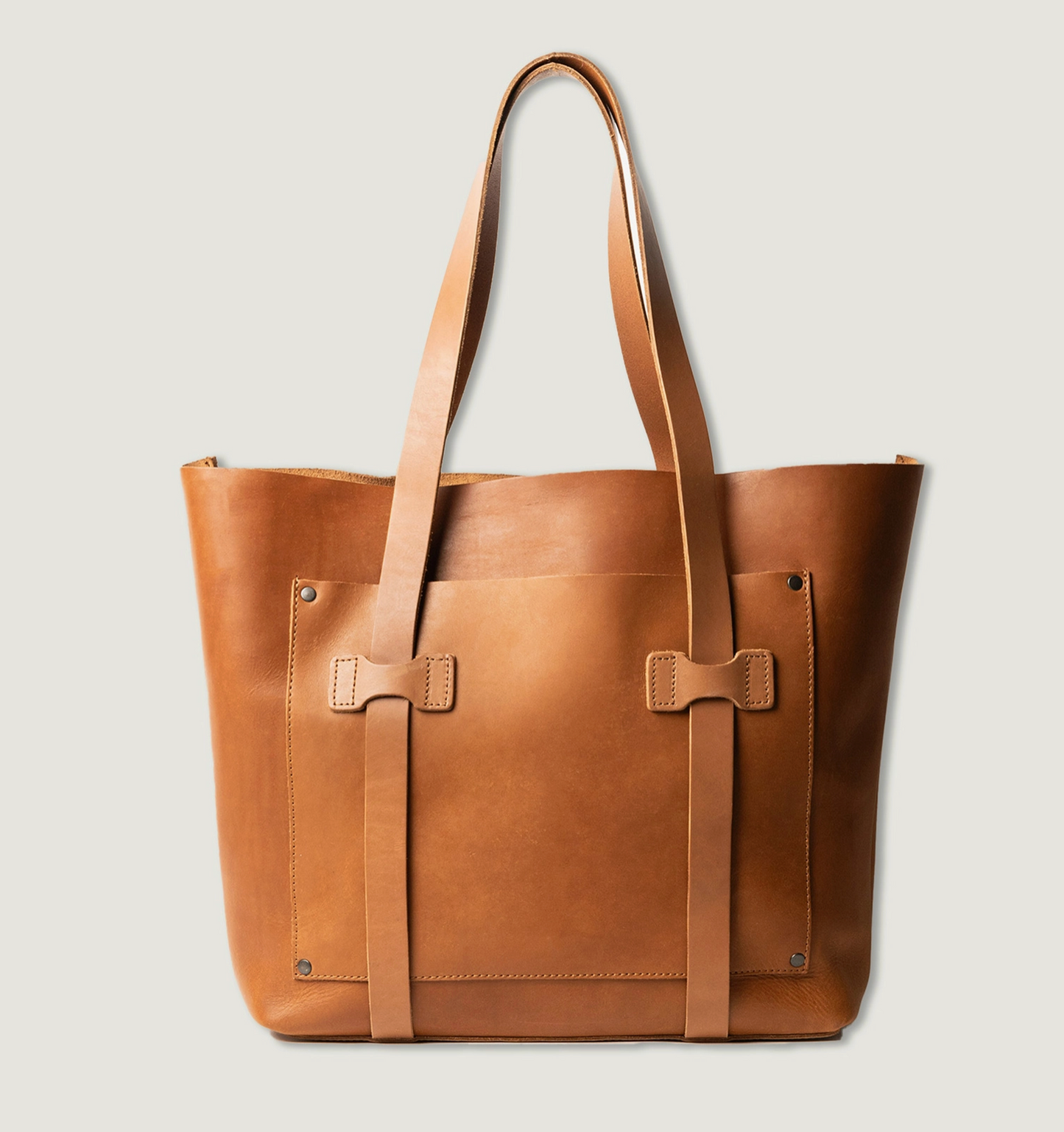 Large leather Unisex Tote Bag