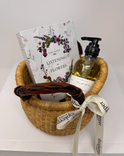 Flowers Deck & Massage Oil Basket