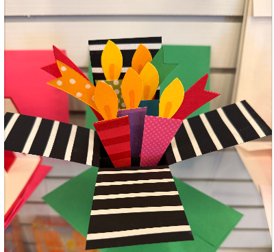 Birthday Surprise Box Candles Card by Sandy Genovese