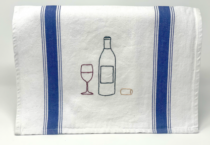 Dish/Bar Towel Hand-Embroidered in Sonoma