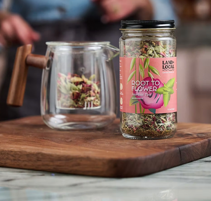 Root Flower tea by Land + Local