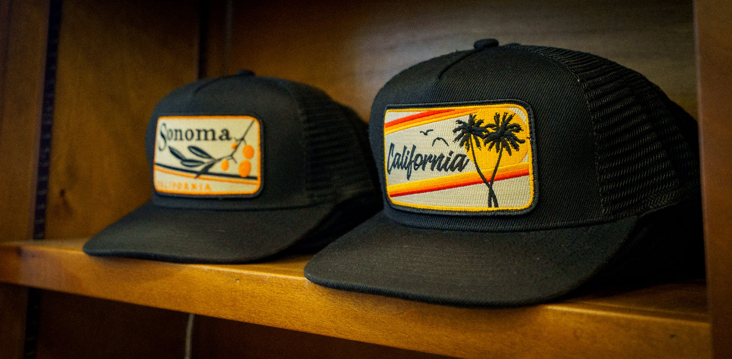 California and Sonoma Trucker Hats