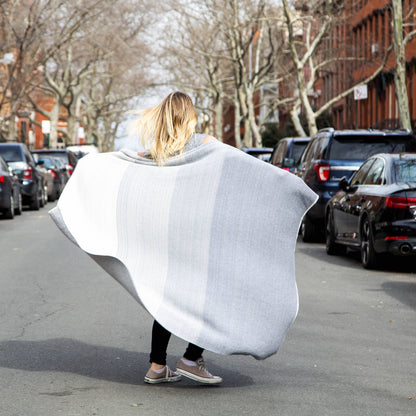 Blanket Throw in Modern Digital Ombre