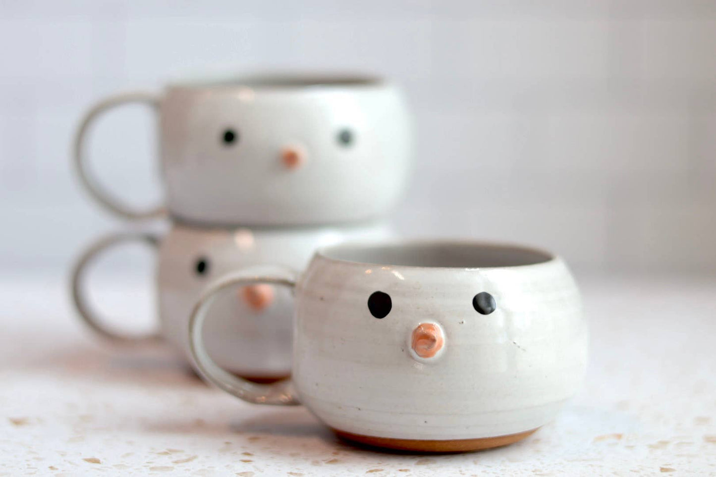 Snowman Handmade Coffee Mug