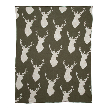 Mountain Oh Deer Throw Blanket