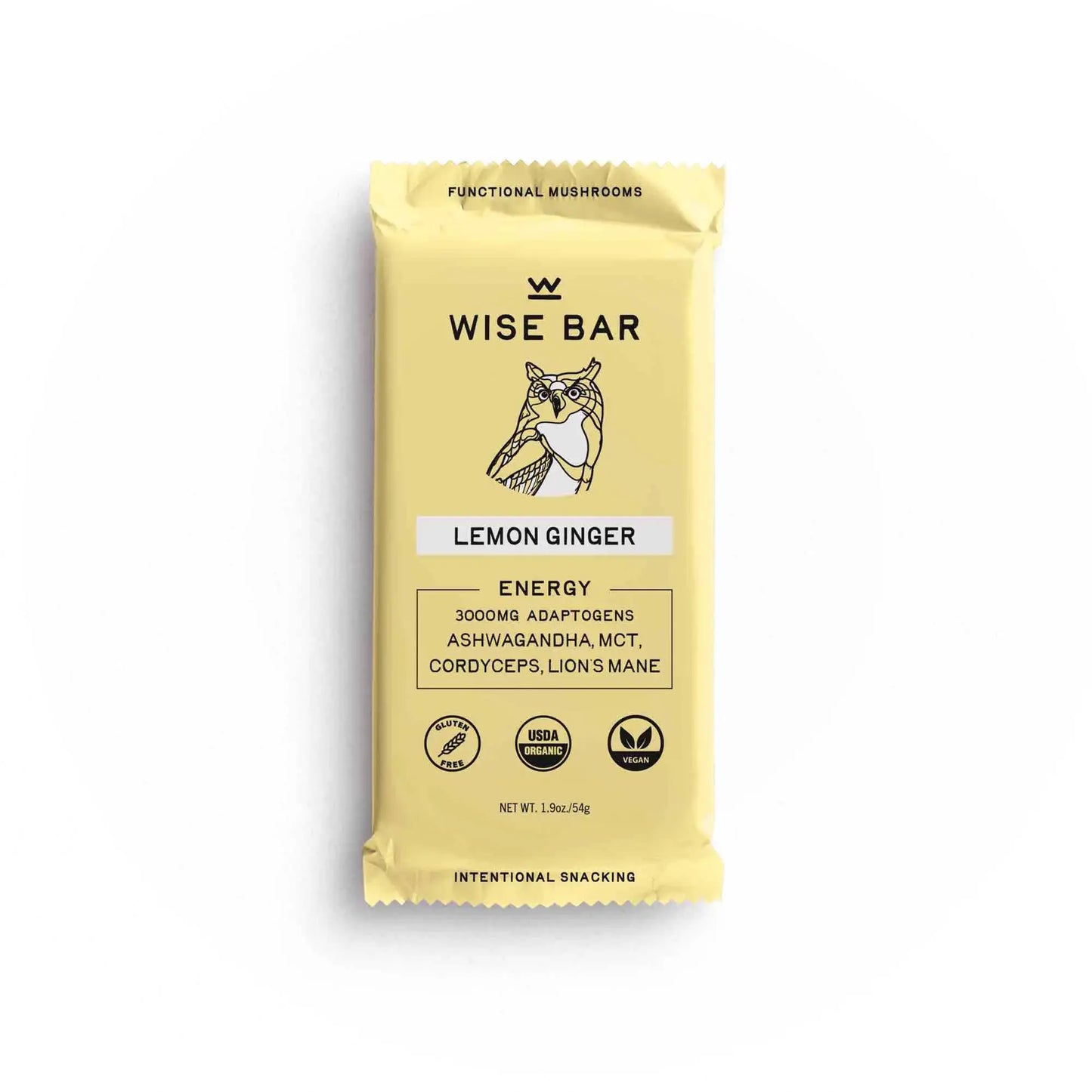 Adaptogen Mushroom Nutrition Bar in Lemon Ginger