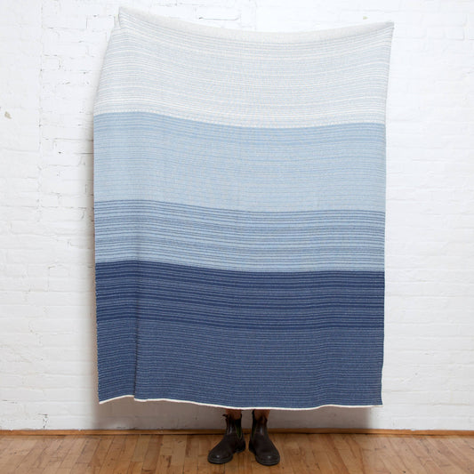 Blanket Throw in Modern Digital Ombre